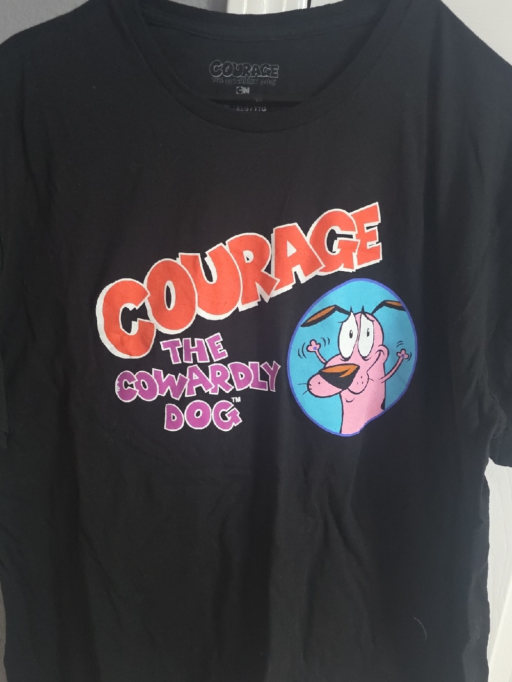 Courage the Cowardly Dog Graphic Tee - Black